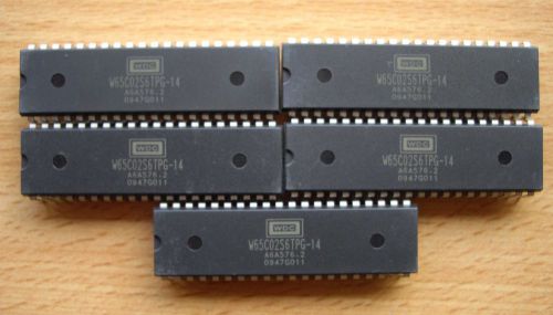 Western design center w65c02s6tpg-14 microprocessor 8-bit qty 5 rockwell / cmd for sale
