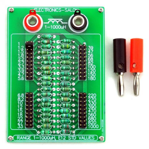 1uH to 1000uH E12 Standard 37 Values Programmable Inductor Board.