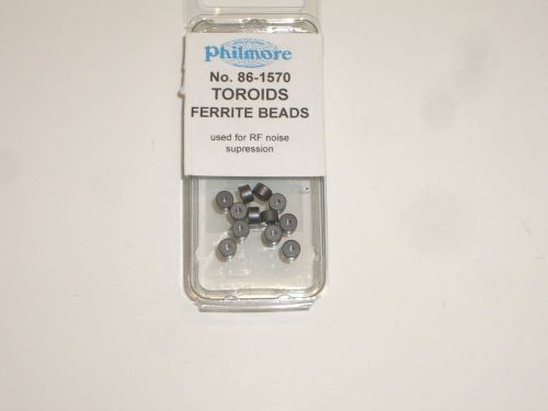 Philmore 86-1570 dozen ferrite toroid beads for 20awg wire 12pcs for sale