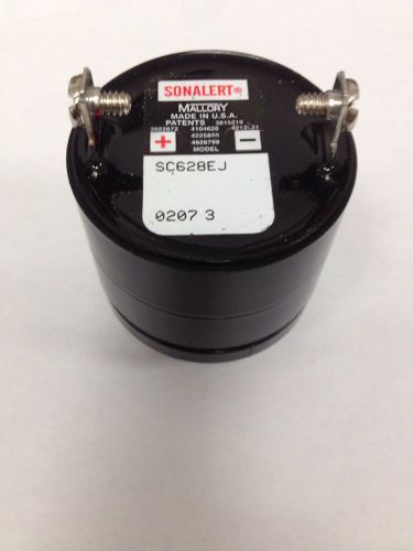 Mallory SC628EJ Sonalert Transducer Buzzer Audio 28mA Screw 6VDC 1600Hz to 2200H