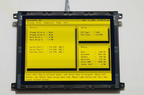 Planar EL640.480-AG1 8.1&#034;  Industrial EL Display Panel