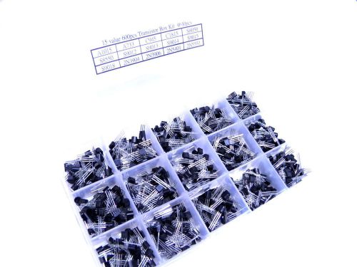 15 value 600pcs Bipolar Transistor TO-92 Box Kit A1015 - 2N5551 12