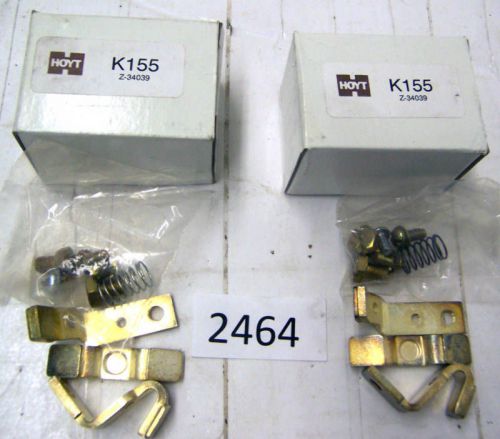 (2464)C LOT OF 2 HOYT ELECTRIC K155 / Z-34039 CONTACT KITS 1 POLE