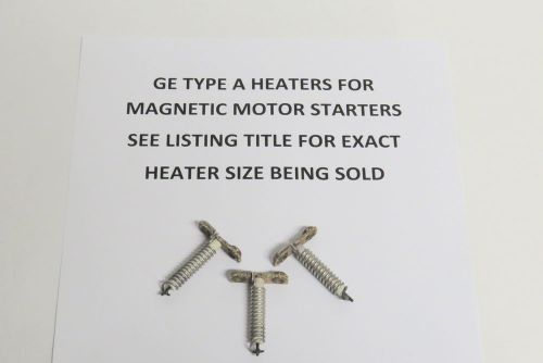 General electric overload heater element - type a - h40 three pieces for sale