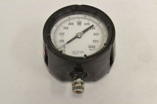 Ashcroft q-8451 duragauge pressure 0-1000kpa 5 in 1/2 in npt gauge b302772 for sale