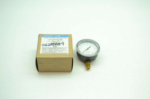 New ashcroft 251490a02l10 0-10psi 2-1/2in face 1/4in npt pressure gauge d403191 for sale