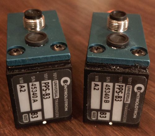 Matched pair of controlotron siemens 1011  1011pps-b3 universal transducers for sale