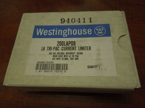 Westinghouse LA Tri-Pac Current Limiter - 200LAP08 - 600VAC - New Surplus In Box