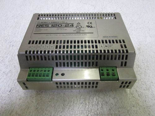 NEMIC-LAMBDA LTD. NES 120-24 100-240V INDUSTRIAL POWER SUPPLY *USED*