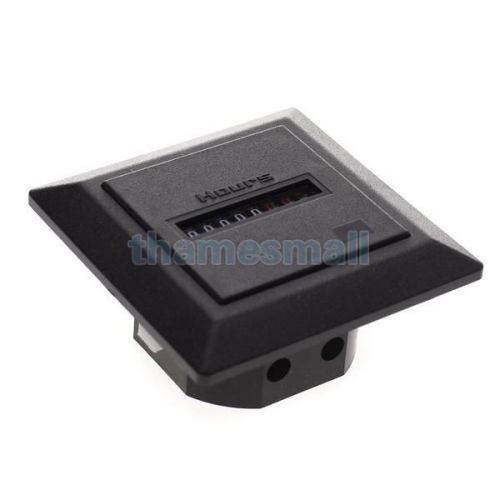 Square non-resettable quartz sealed hour meter gauge for boat car truck engine for sale