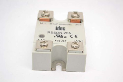 NEW IDEC RSSDN-25 SOLID STATE 4-32V-DC 48-660V-AC  25A AMP RELAY B447519