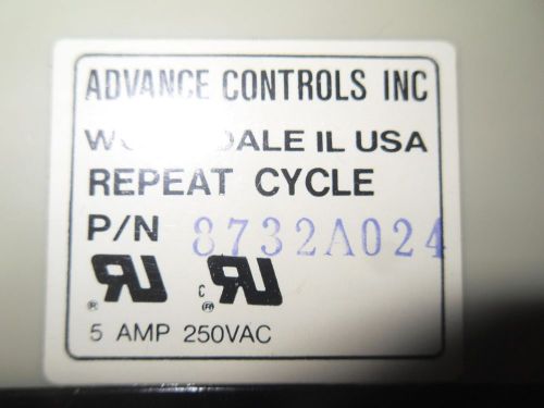 (RR13-4) 1 USED ADVANCE CONTROLS 8732A024 TIMER
