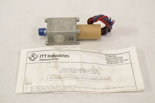 NEW ITT 130P13C3 ADJUSTABLE PRESSURE SWITCH 125/250V-AC 11A AMP B301745