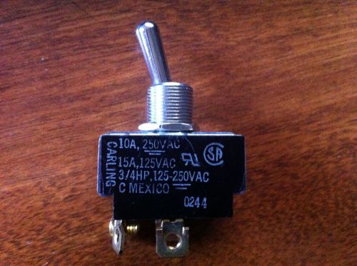 Toggle switch on - off - on 15a/125vac, 10a/250vac carling  (c1-1-3b) for sale