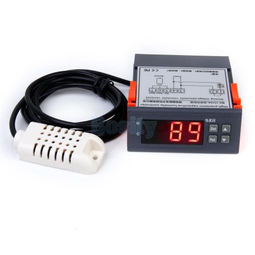 220V Digital Air Humidity Control Controller Range 1%~99% with Sensor Probe