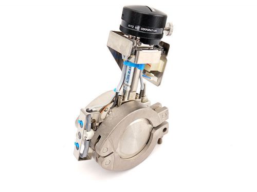 Kitz sct butterfly isolation heated valve 2” high vacuum side hvwf50ms-nwkl-15-w for sale