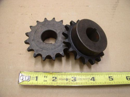 2 New Martin Sprocket Sprockets Keyed Gears 40BS16-7/8 Bore # 40 Chain AMEC LOT