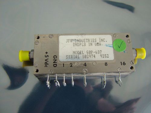 JFW STEP PROGRAMMABLE  ATTENUATOR 20MHz TO 1GHz  SMA 50P-637  1/2/4/8/16db ~