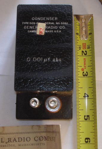 GENERAL RADIO Type 509-F Standard Condenser 1948