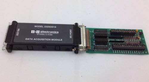 B&amp;B Electronics 232SDD16 DAQ Module Channel Relay DBM16 Digital Buffer