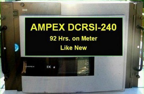 AMPEX DCRSI-240 Laboratory Version IRIG Data Recorder