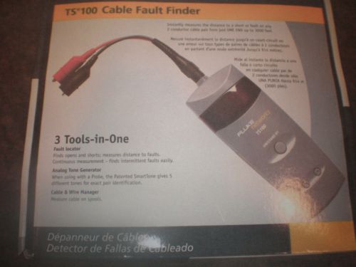 Fluke Networks TS100 Cable Fault Finder New in Box Free Shipping