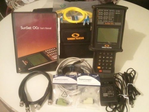 Sunrise telecom sunset ocx test set oc-3, sonet sts-1, ds-3, ds-1, atm, isdn for sale