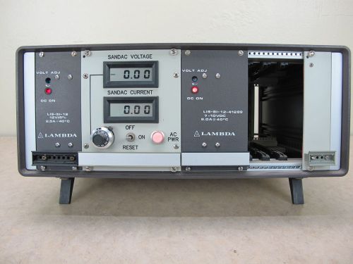 Serial Communications Test Unit W/Lambda Power Supply Sandac Voltage &amp; Current