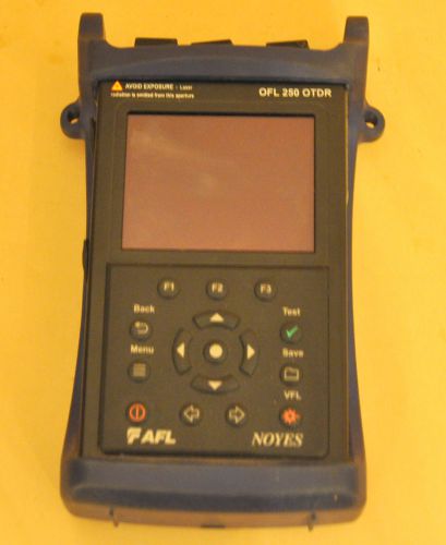 AFL Noyes OFL 250 Fiber Optic OTDR SingleMode 1310nm/1550nm SM VFL Power Meter