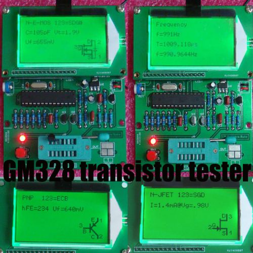New gm328 transistor tester \ esr meter \ cymometer \ square wave generator dik for sale