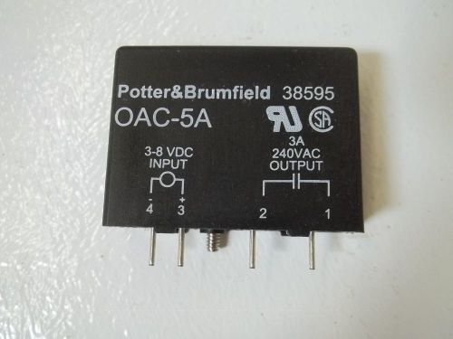 LOT  OF 5 POTTER &amp; BRUMFIELD OAC-5A OUTPUT MODULE *NEW OUT OF A BOX*