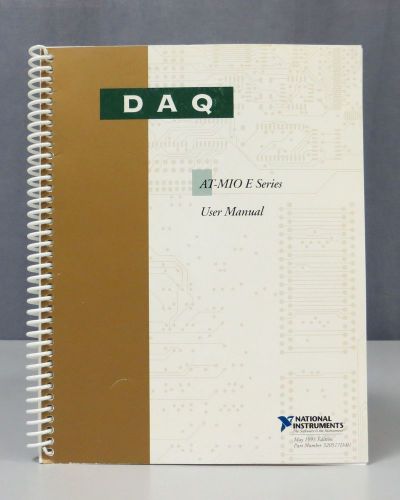 National Instruments DAQ AT-MIO E Series User Manual