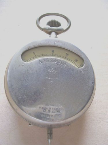 Vintage ammeter - argentan, france - with leather case for sale