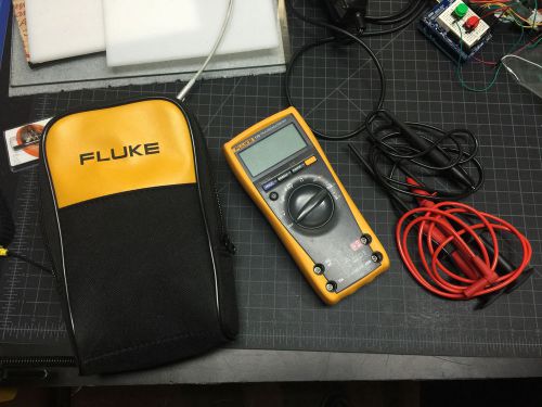 Fluke 179 true rms multimeter w/fluke test leads &amp; case + more (very good cond.) for sale