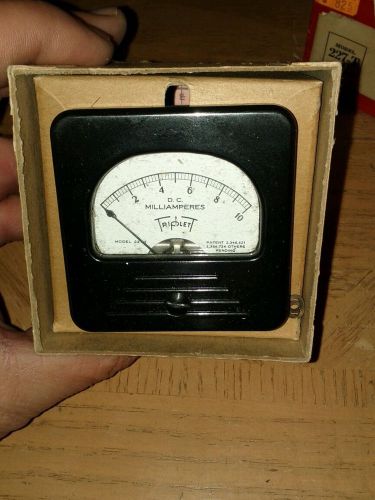 Vintage Triplet Panel Meter Milliamperes Model 227-T DC 0-10 MA