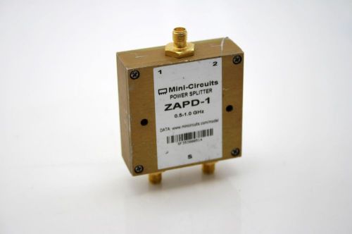 Mini-circuits microwave rf power splitter 0.5-1ghz(0.4-1.4ghz), zapd-1 for sale