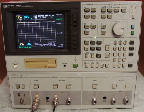 Hp - agilent 4195a network/spectrum analyzer w/manual! complete system ! for sale