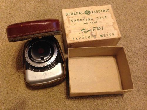 Vintage GE carrying case for your type PR1 exposure meter C.A.T-451x3