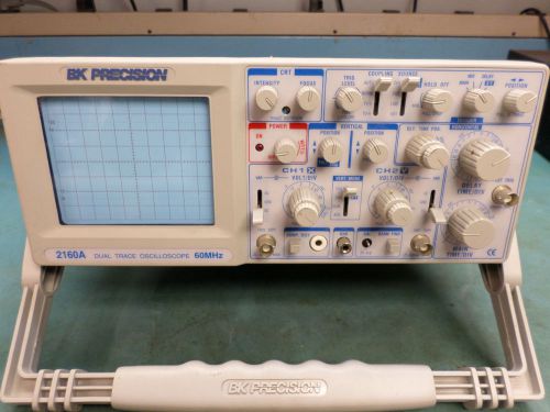 BK Precision 2160A 60MHz Dual Trace Analog Oscilloscope AS IS