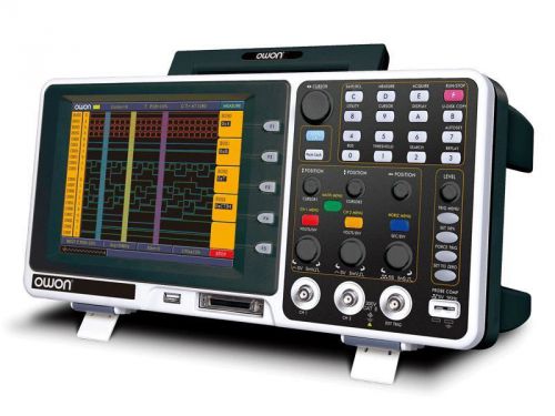 OWON MSO MSO8102T Oscilloscope 200Mhz 2GS/s 8”color LCD FFT