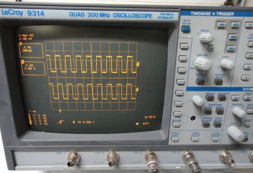 Lecroy 9314 300 mhz 4 channel digital scope oscilloscope used works! for sale