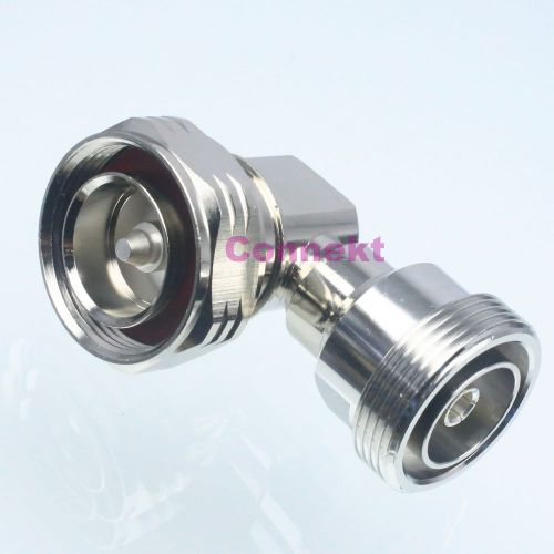 L29 7/16 DIN male plug to 7/16 L29 female jack right angle RF adapter connector