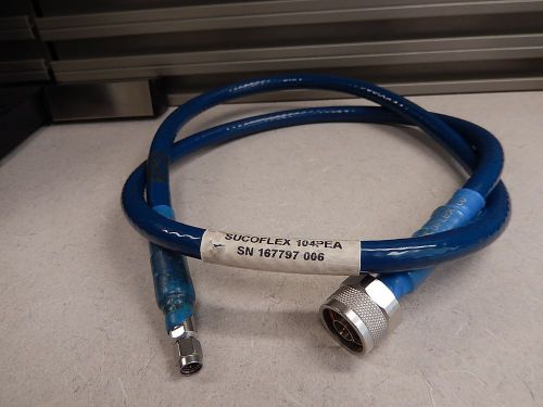 HUBER + SUHNER SUCOFLEX 104PEA CABLE SMA - N 1 METER 1104