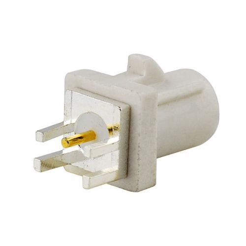 Fakra Plug male End Launch PCB mount RF connector white for Radio With Phantom