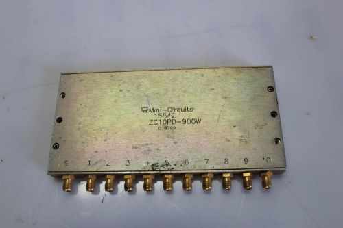 Mini- circuits power splitter combiner zc10pd-900+ 10way - 0deg 800- 900mhz sma for sale
