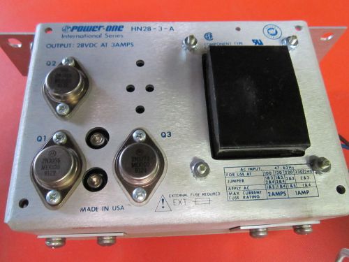 Power-One Model HN28-3-A, International Series , Power supply