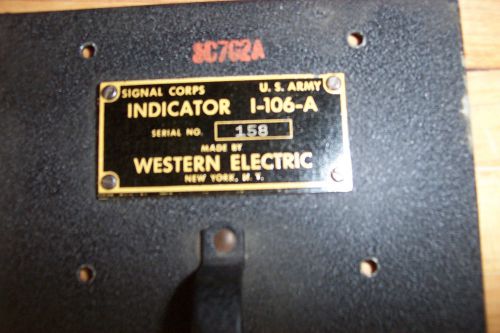 Western electric i-106-a field stregth meter 100 mcs- 160 mcs for sale