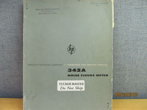 Agilent/HP 342A Noise Figure Meter Operating and Service Manual/Schematics #004