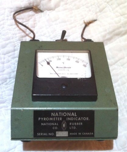 NATIONAL RUBBER CO. Thermo-Electric Pyrometer / Canada Vintage Electronics