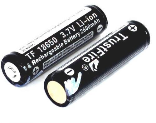 battery (set 2pc) 2600mah Li-ion TF18650 3.7 V protected Rechargeable High power